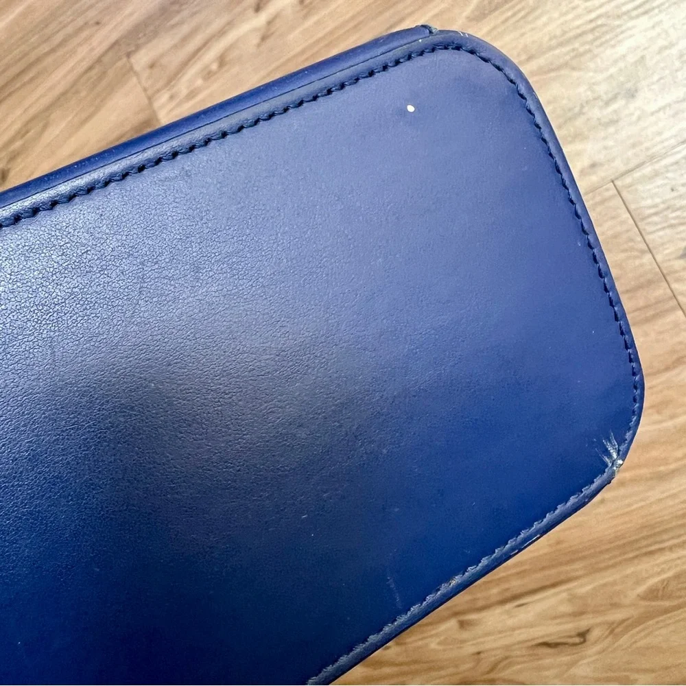 Everlane Blue Leather Tote Bag
